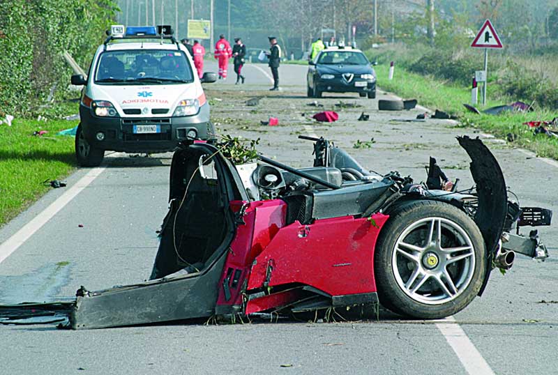 ferrari enzo crash